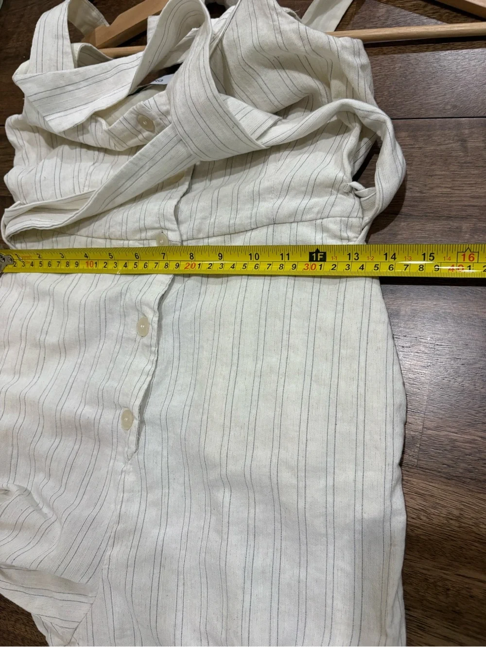 Mango / MNG Cream color Striped  Jumpsuit Women’s Size XS